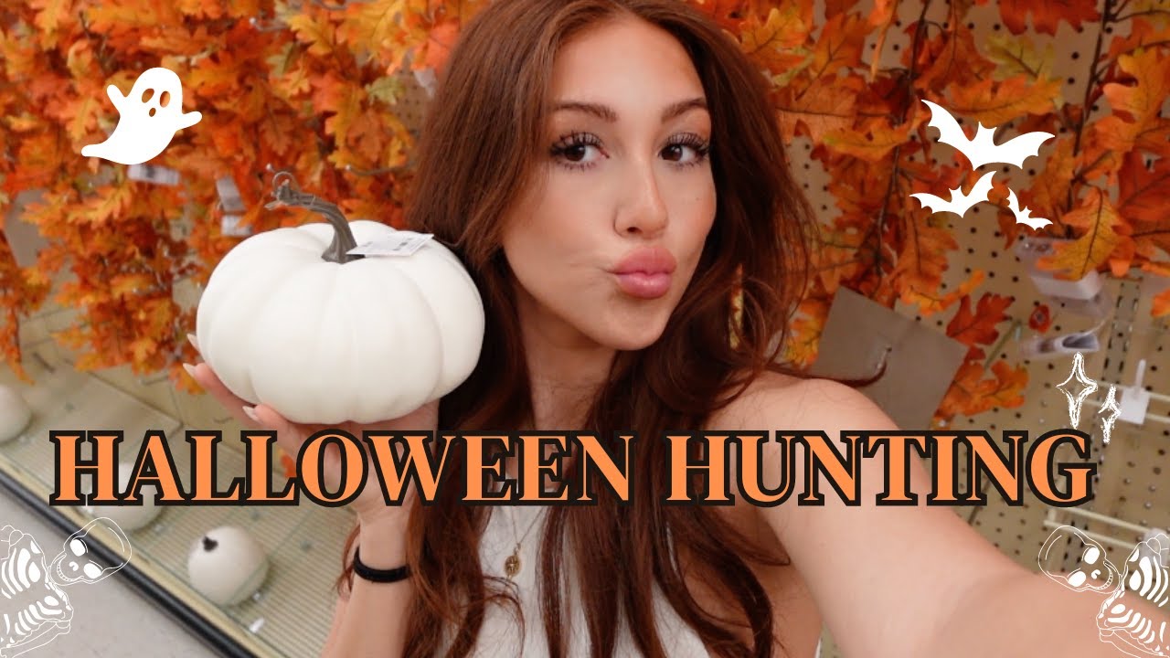 🎃HALLOWEEN HUNTING VLOG! pretend it's fall with me: coffee, horseback riding, hobby lobby & michaels