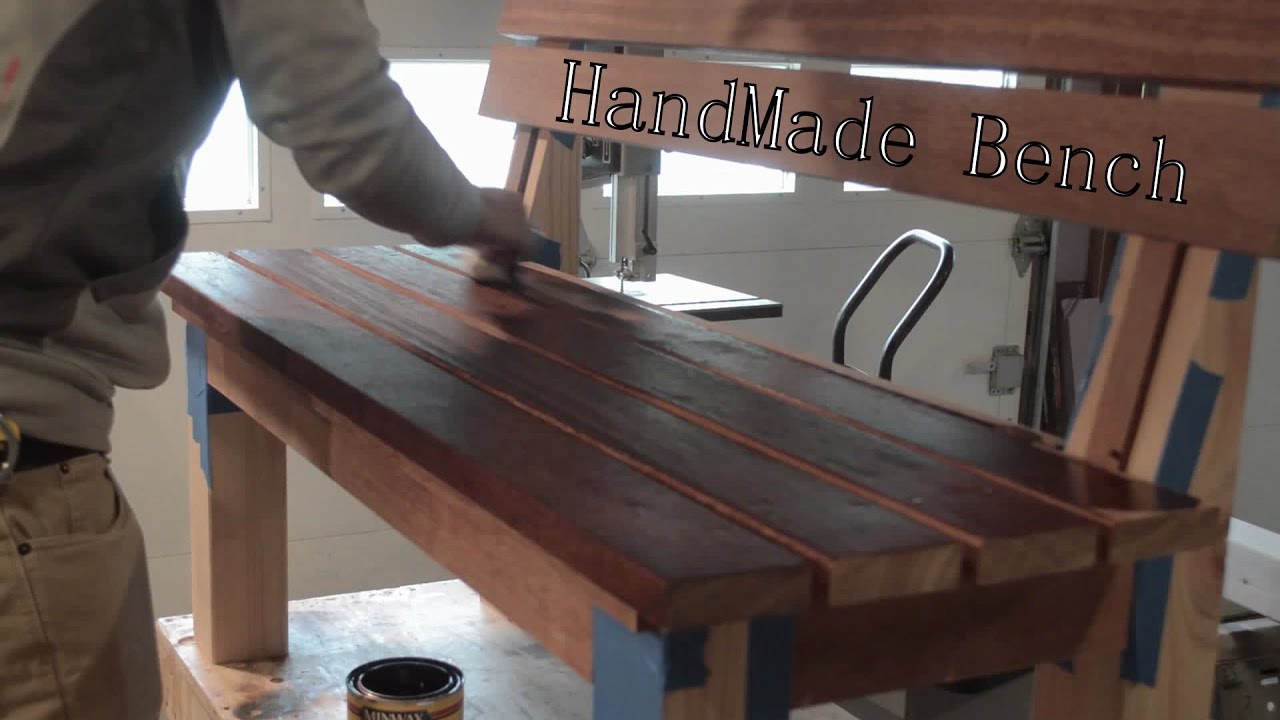 Mahogany Park Bench Build.