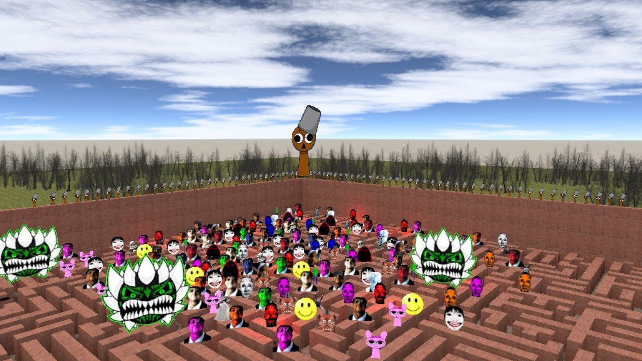 Chase Me in a Crazy Maze \ Never Enter the Maze with Pilaban and Obunga #MDAsalathossain #gmod