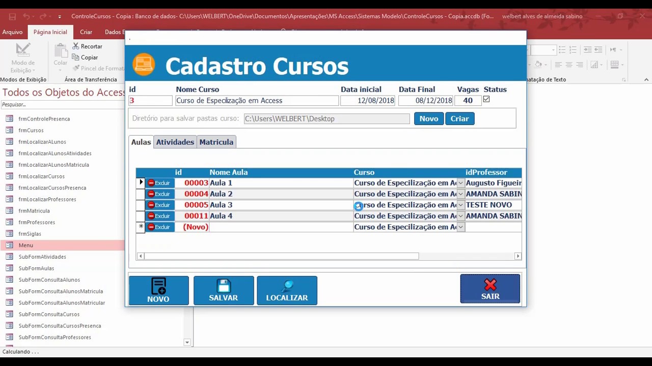 O Menu mais prático que você verá Hoje no MS Access