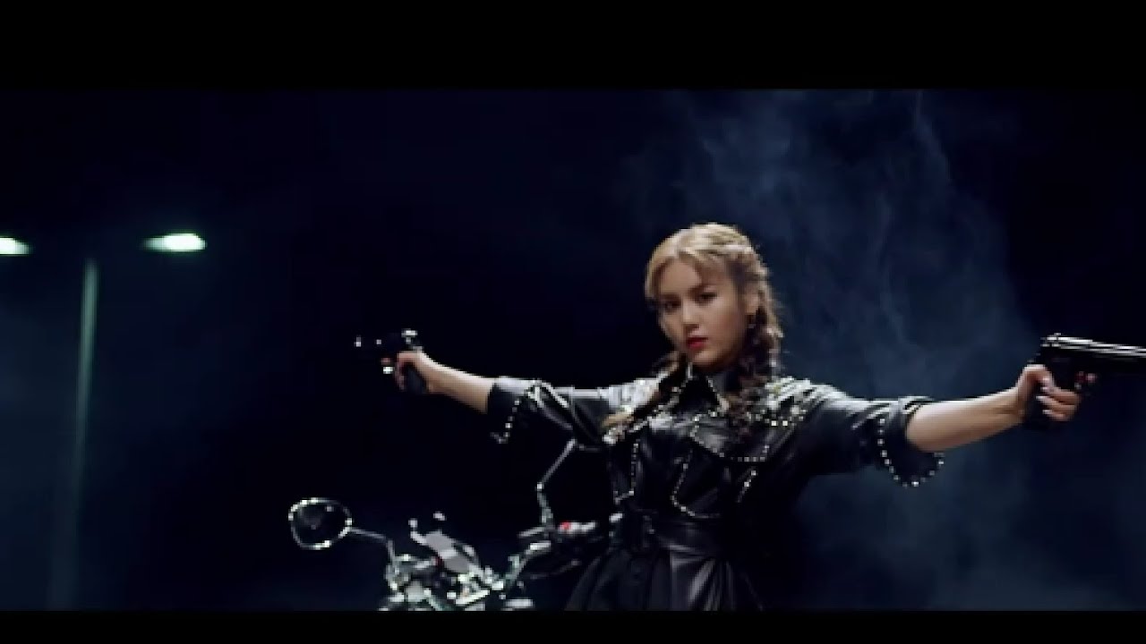cute Kpop girls with guns and knifes explosive high pace music. action. must see!