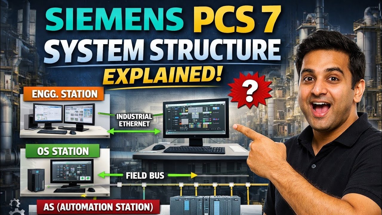 Siemens PCS 7 Architecture Explained Clearly | ES, OS & AS Made Simple/PCS7 Step-by-Step Explanation