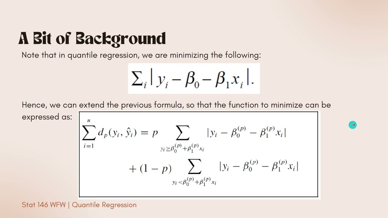Application of The Quantile Regression Model