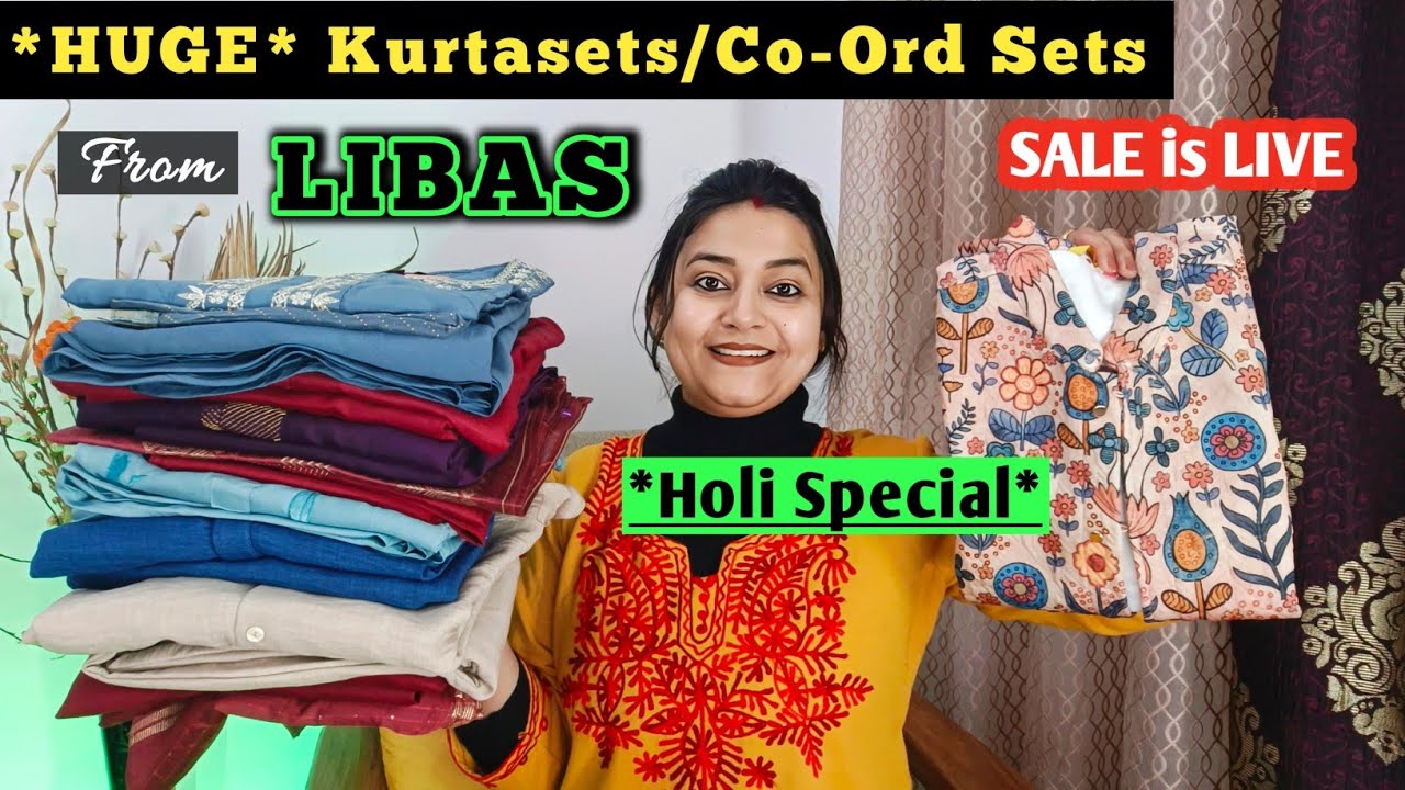 *Huge* Kurtasets with Dupatta Haul💕Holi Special Kurtaset,Co-ord Sets Review🌟LIBAS Kurtasets📌 SALE🏵️