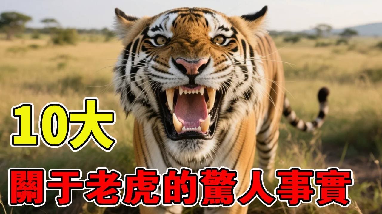 關於老虎的10大驚人事實！ 從1噸咬合力到隱形條紋：老虎的生存密碼，人類根本模仿不來！#動物世界 #老虎 #大貓