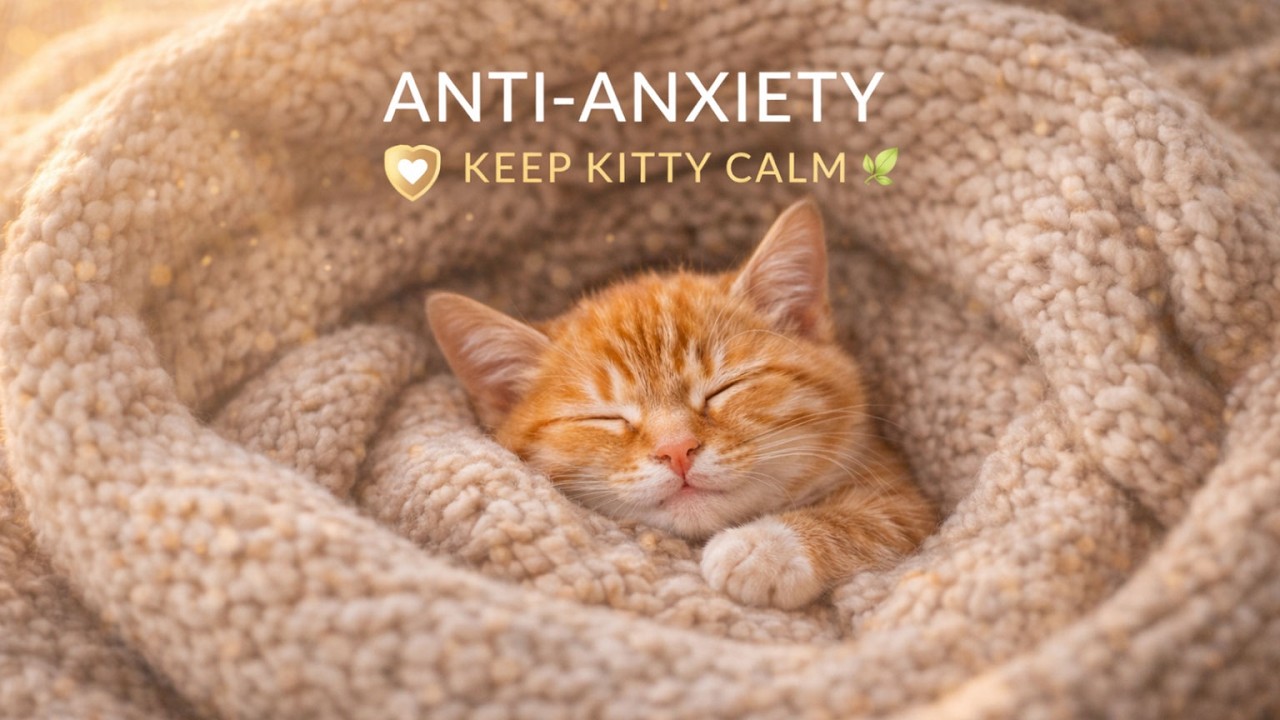 Anti-Anxiety Music for Cats 🌿 Relaxing Sounds to Keep Your Kitty Calm & Safe 💤