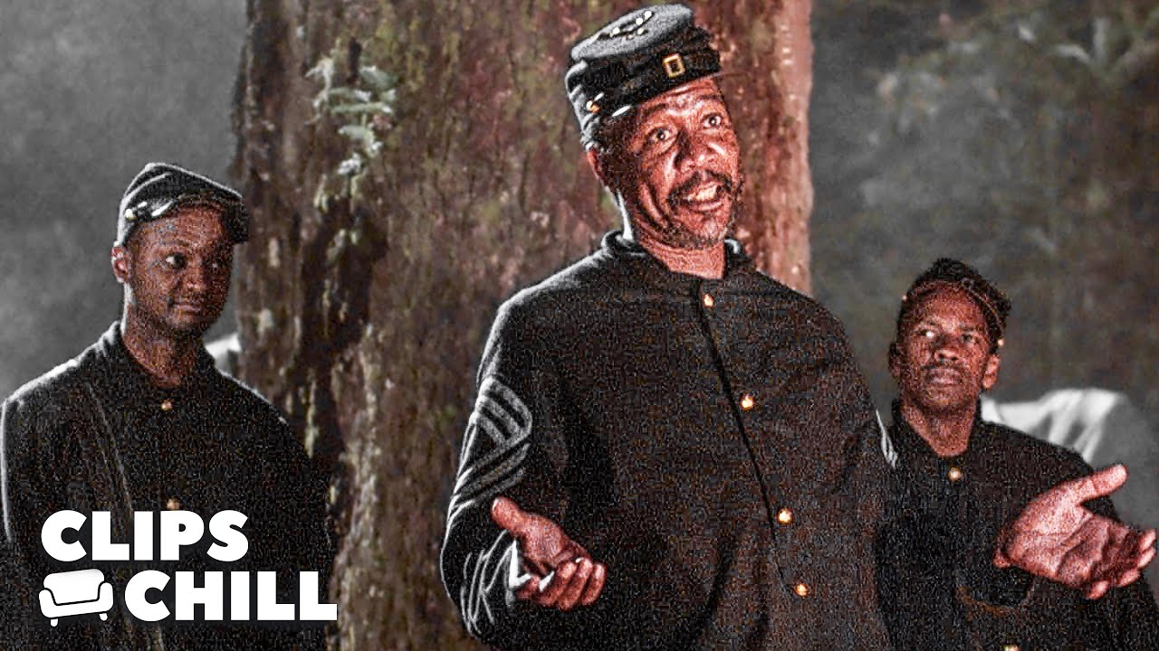 They Knew This Might Be Their Last Night Alive | Glory (Denzel Washington, Morgan Freeman)