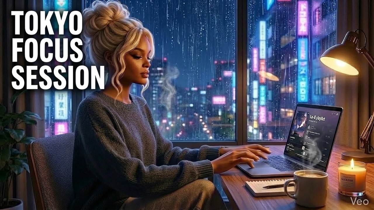 Midnight in Tokyo • Rainy Window Jazz for Late Night Work