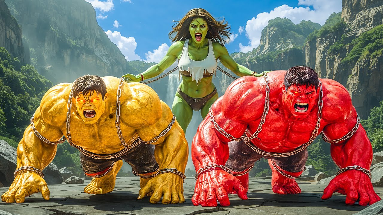 RED HULK vs SHE-HULK EPIC BATTLE! However, GOLD HULK Unexpected SAVE Changes Everything!