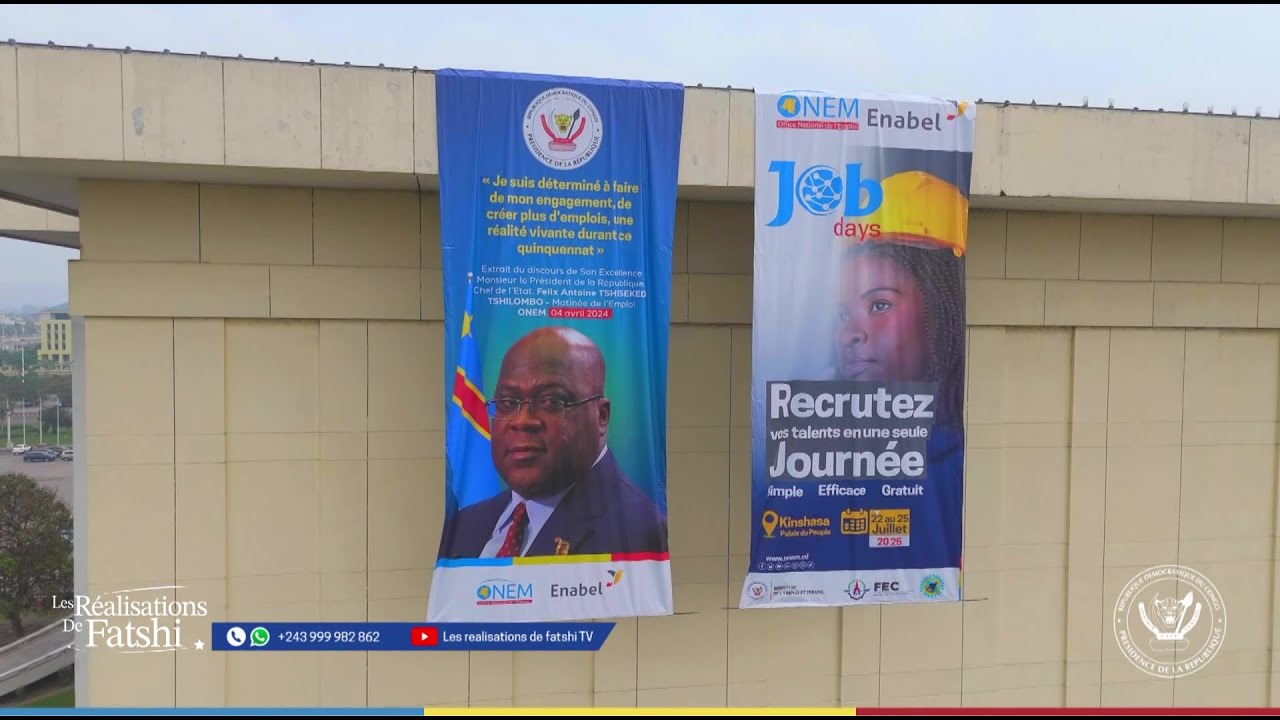 Suivez «Les Réalisations de Fatshi » avec un reportage exclusif sur les Job Days de l'ONEM RDC