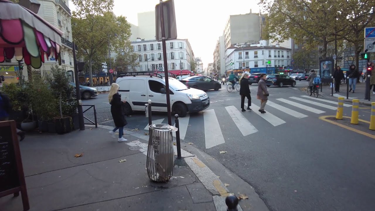 Paris, France - Pap Coffee - Walking Tour - 4k- 60fps - Europe