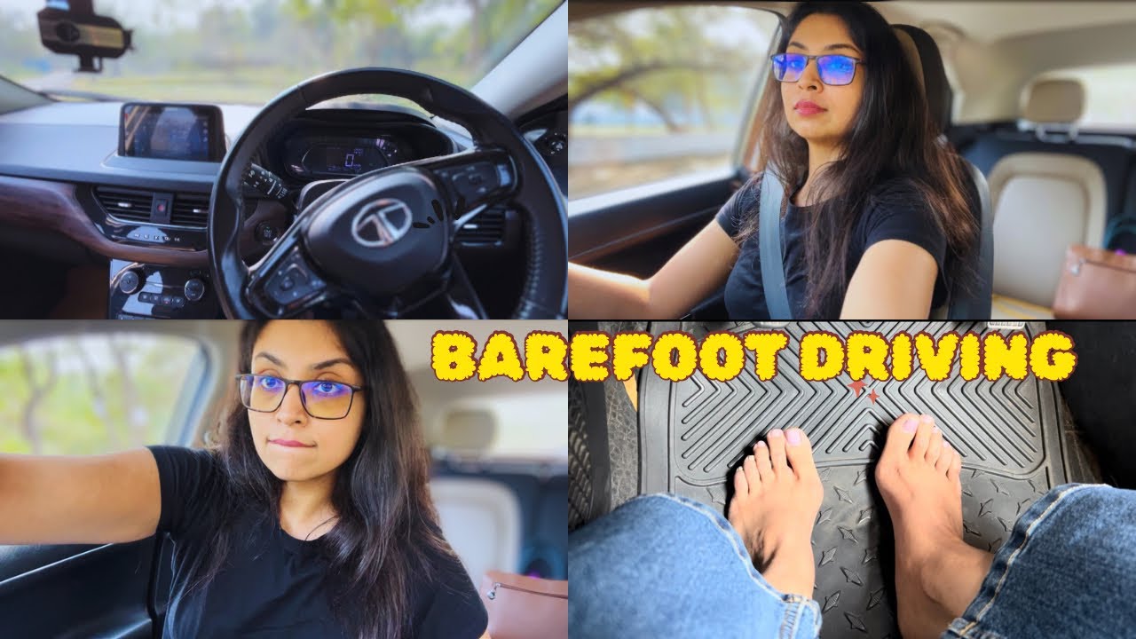 Barefoot car 🚗 driving on subscriber demand full video uploaded 😍