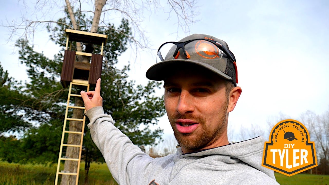 Самодельная подставка для оленей 2x4 с коробкой-укрытием для охоты на оленей