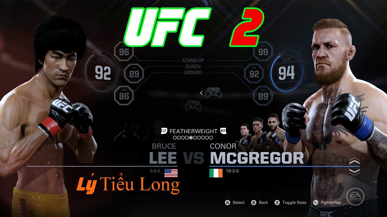 Cùng Chơi EA Sports UFC 2 - Bruce Lee vs Conor Mcgregor + Mike Tyson vs Mike Tyson ( Teenage )