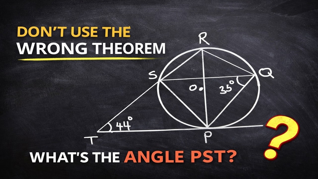 This Tangent Question Traps Students | Find ∠PST