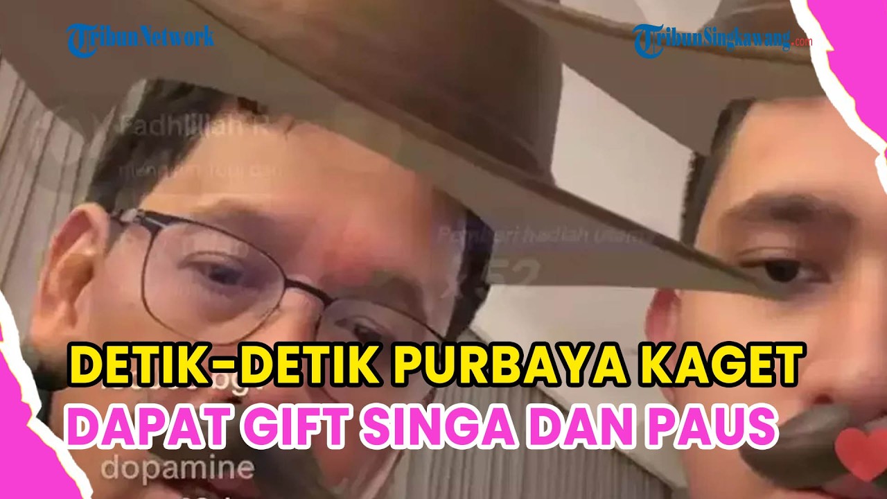 DETIK-DETIK PURBAYA KAGET DAPAT GIFT SINGA DAN PAUS SAAT LIVE:NTAR DISANGKA GRATIFIKASI