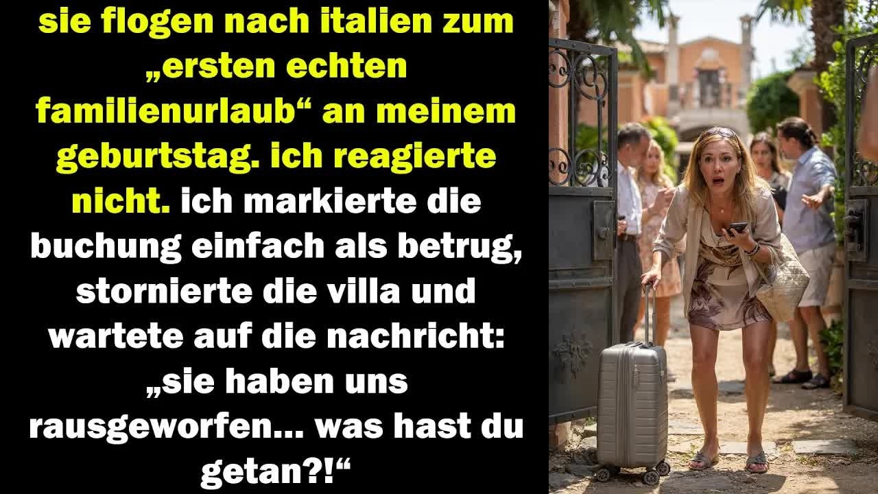 meine familie flog an meinem geburtstag nach italien – vier stunden später wurden sie rausgeworfen…