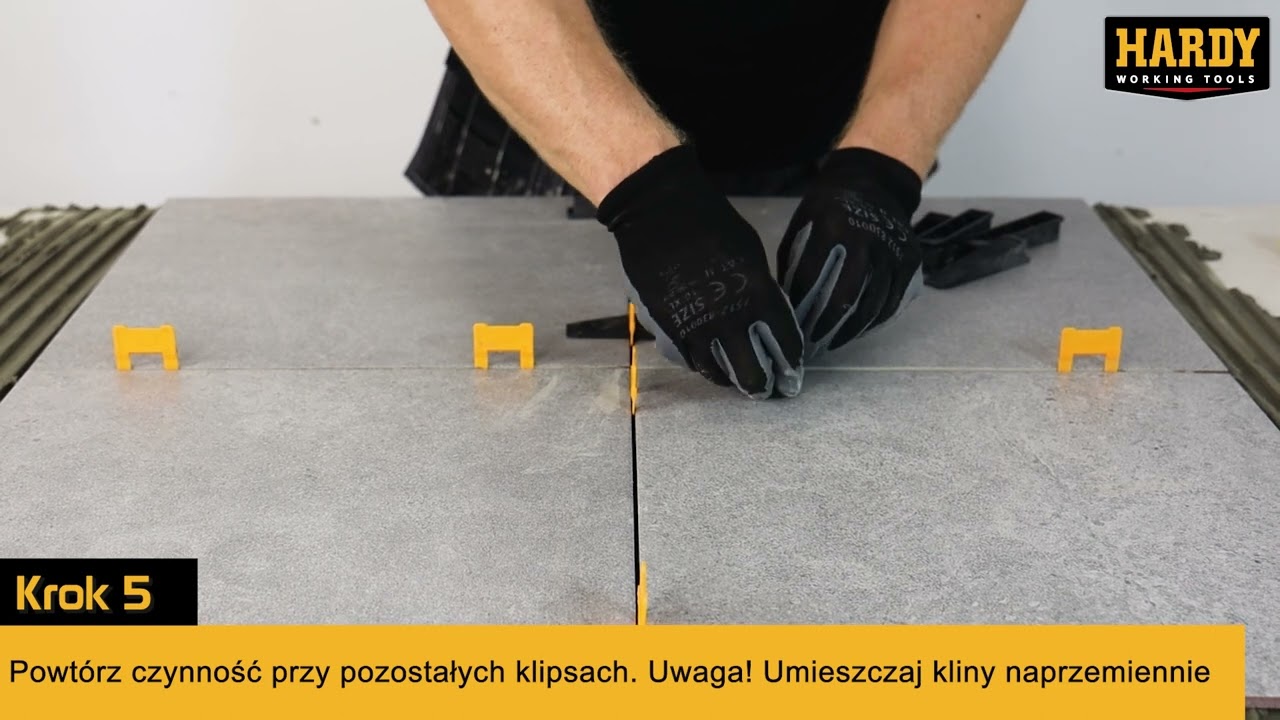 HARDY system do poziomowania płytek - instrukcja