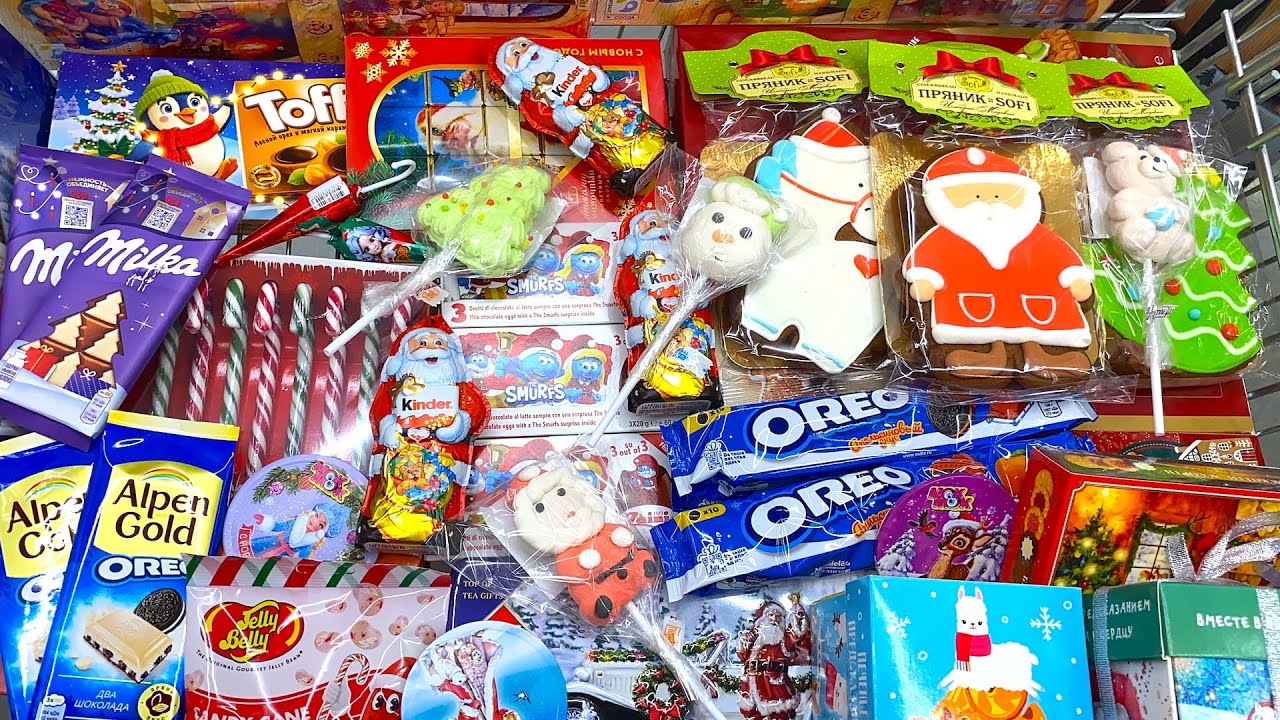 Конфеты и Сладости 🍟 Мега Шоппинг! Kinder, Nuts,Oreo,Milka Chocolate and Pie.Shopping a lot of candy