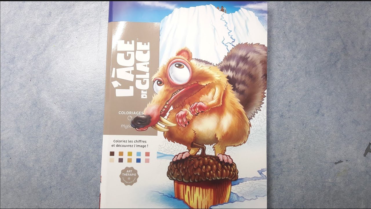 Coloriage mystère l'age de glace