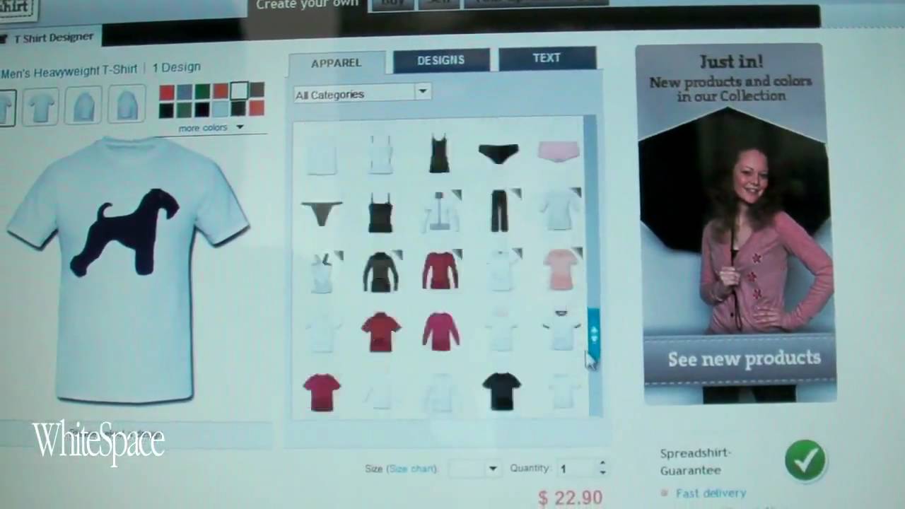 Spreadshirt.com: design for yourself or create your own store