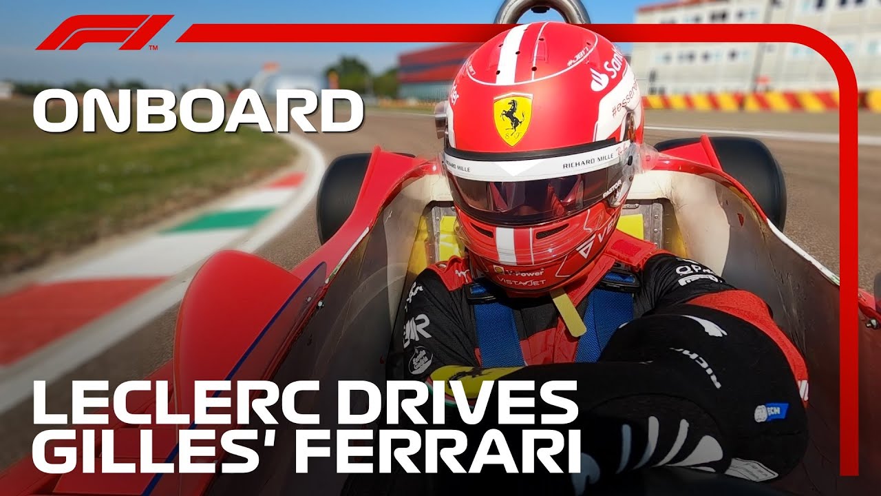 Charles Leclerc Drives Gilles Villeneuve's Ferrari 312T
