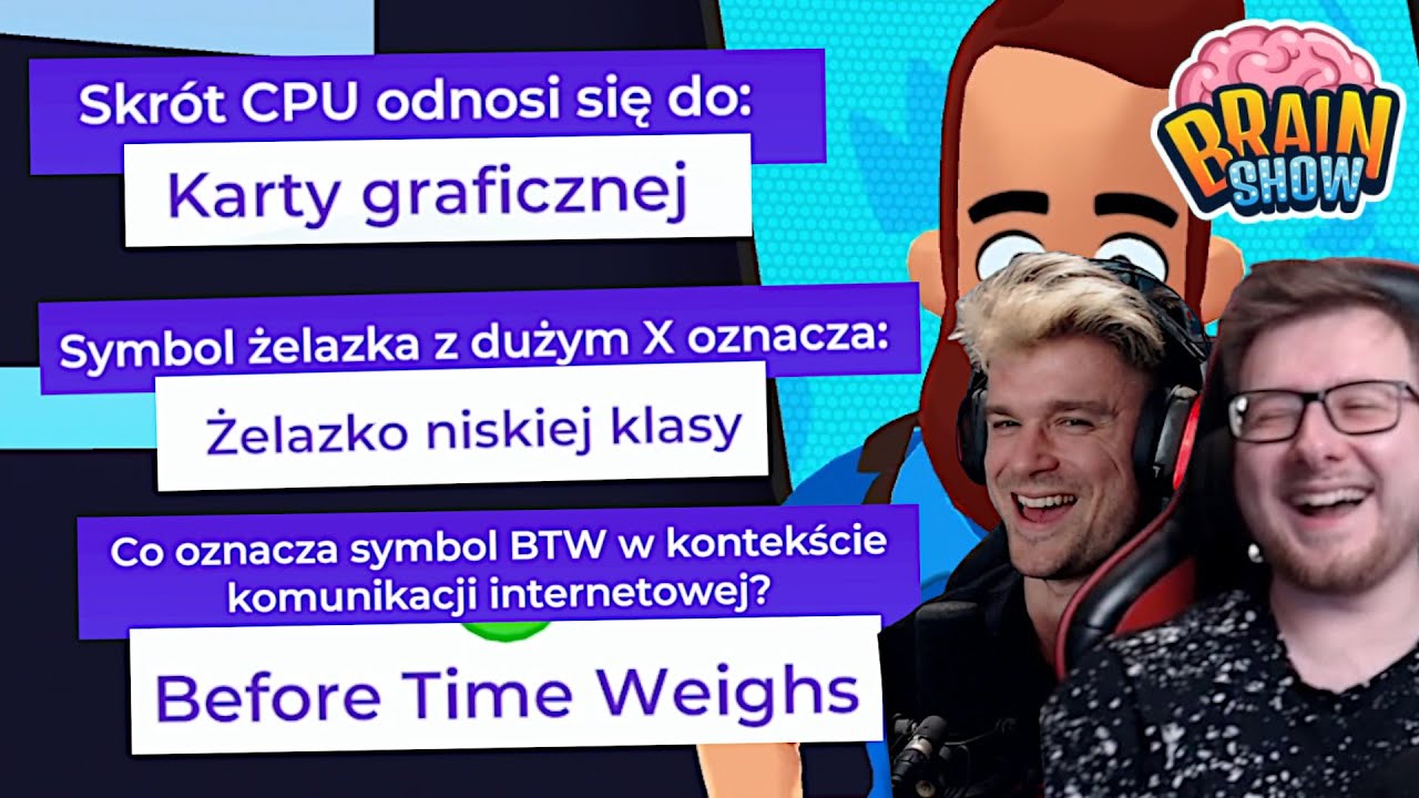 PRZEGRYWAM NA ŁATWYCH PYTANIACH ALE NAGLE STAŁO SIĘ TO... | BRAIN SHOW