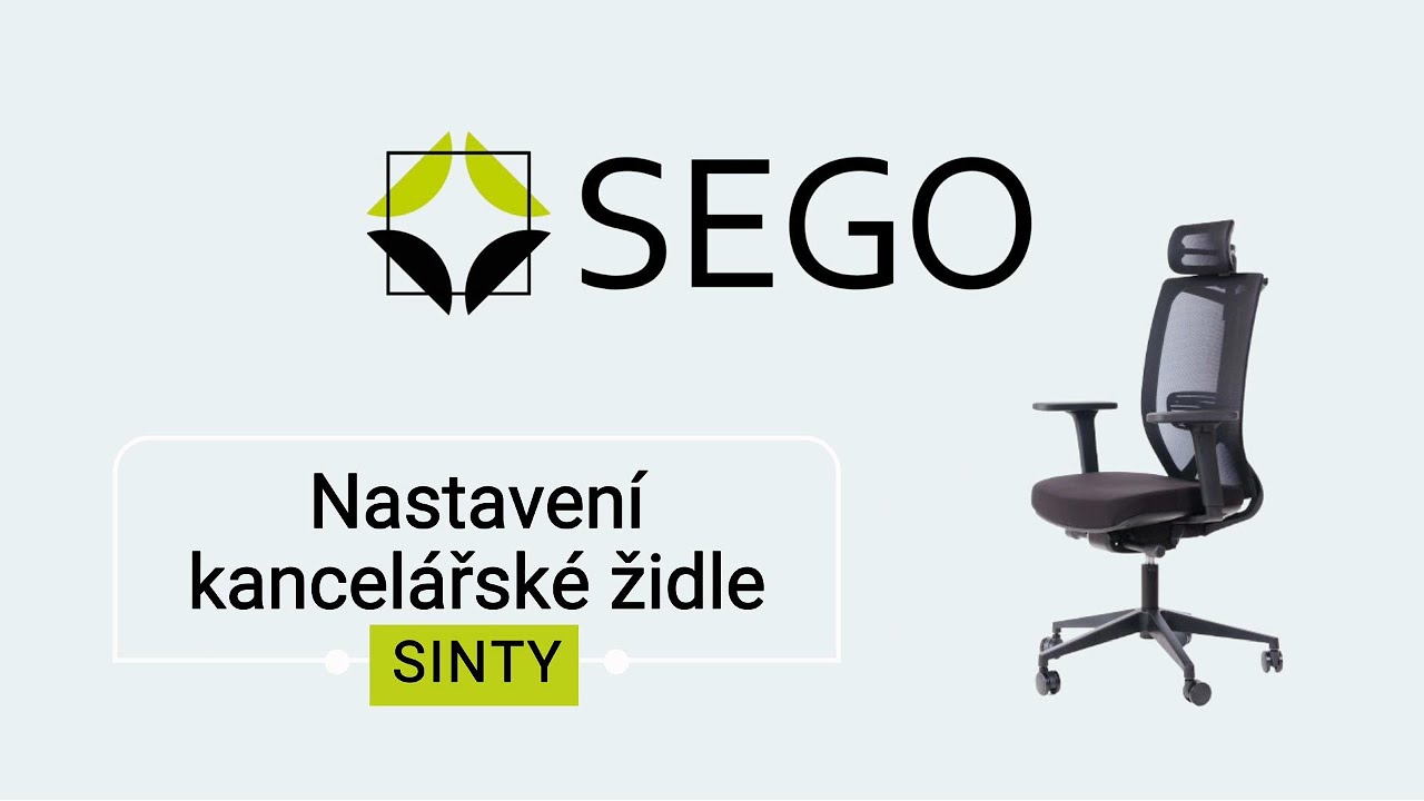 Perfektní nastavení kancelářské židle SINTY: Maximální pohodlí při sezení