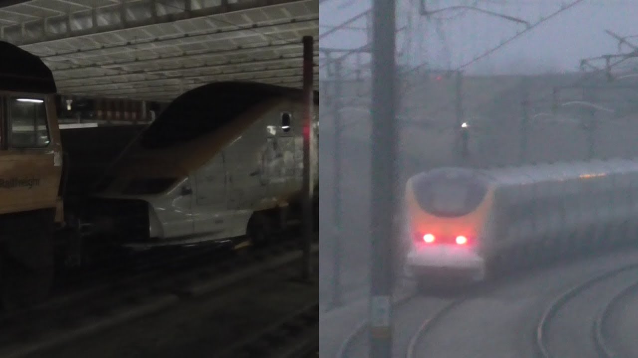 GBRf 66716 hauls 9th Eurostar Class 373 (3011/3012) out of St Pancras Intl for Scrapping - 16/02/18