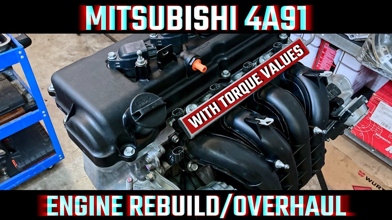 MITSUBISHI 4A91 ENGINE REBUILD | OVERHAUL TORQUE SPECS | RESTORATION | HOW TO DIY