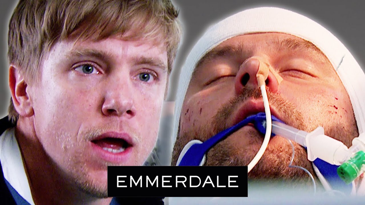 Aaron Is Put Into A Coma And Robert Is Arrested | Emmerdale
