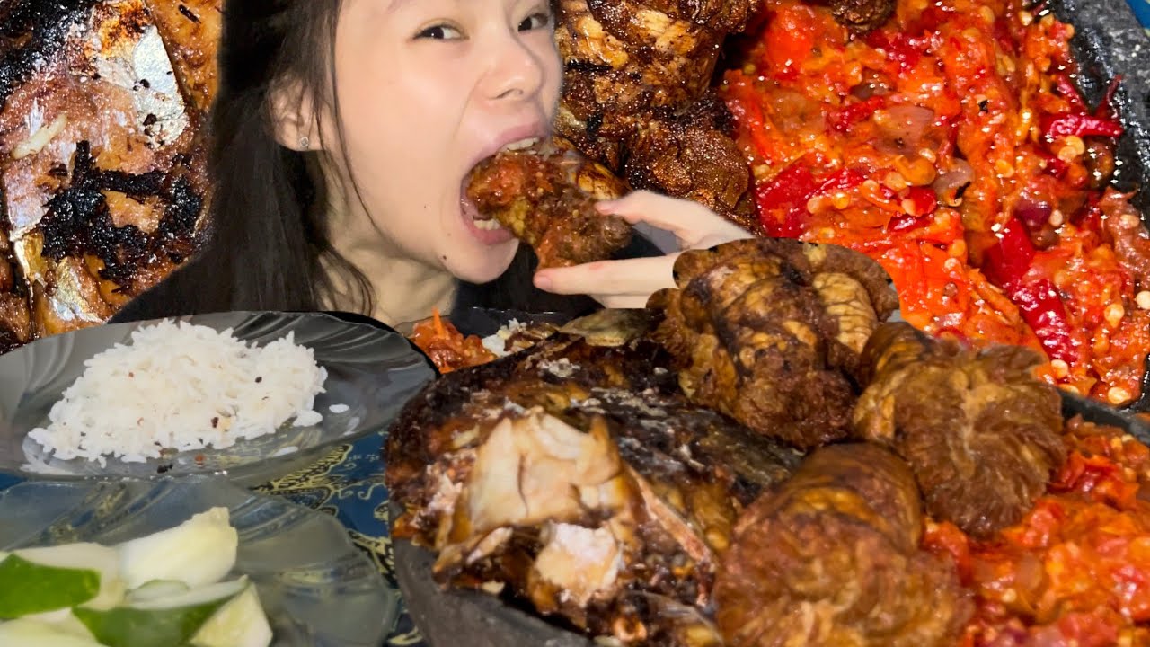 MUKBANG IKAN GORENG MARINASI DAN TELUR IKAN!!!