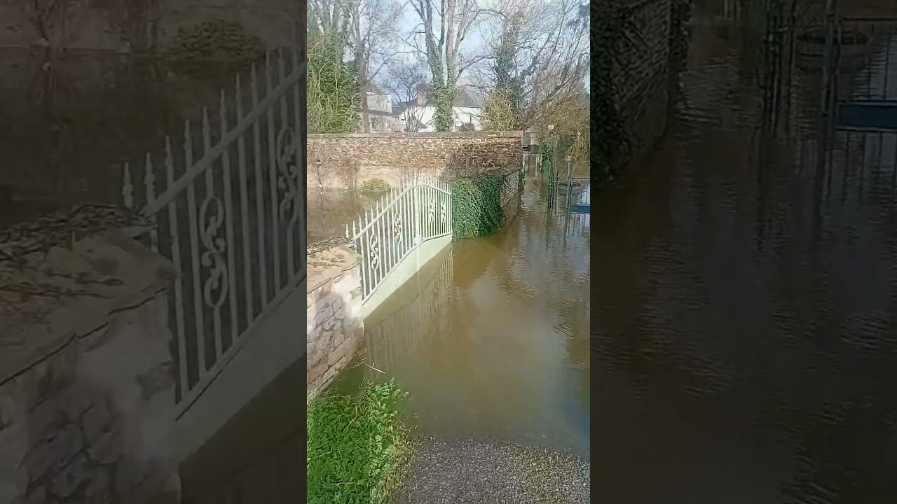 Je découvre que la sarthe elle est  inondée 