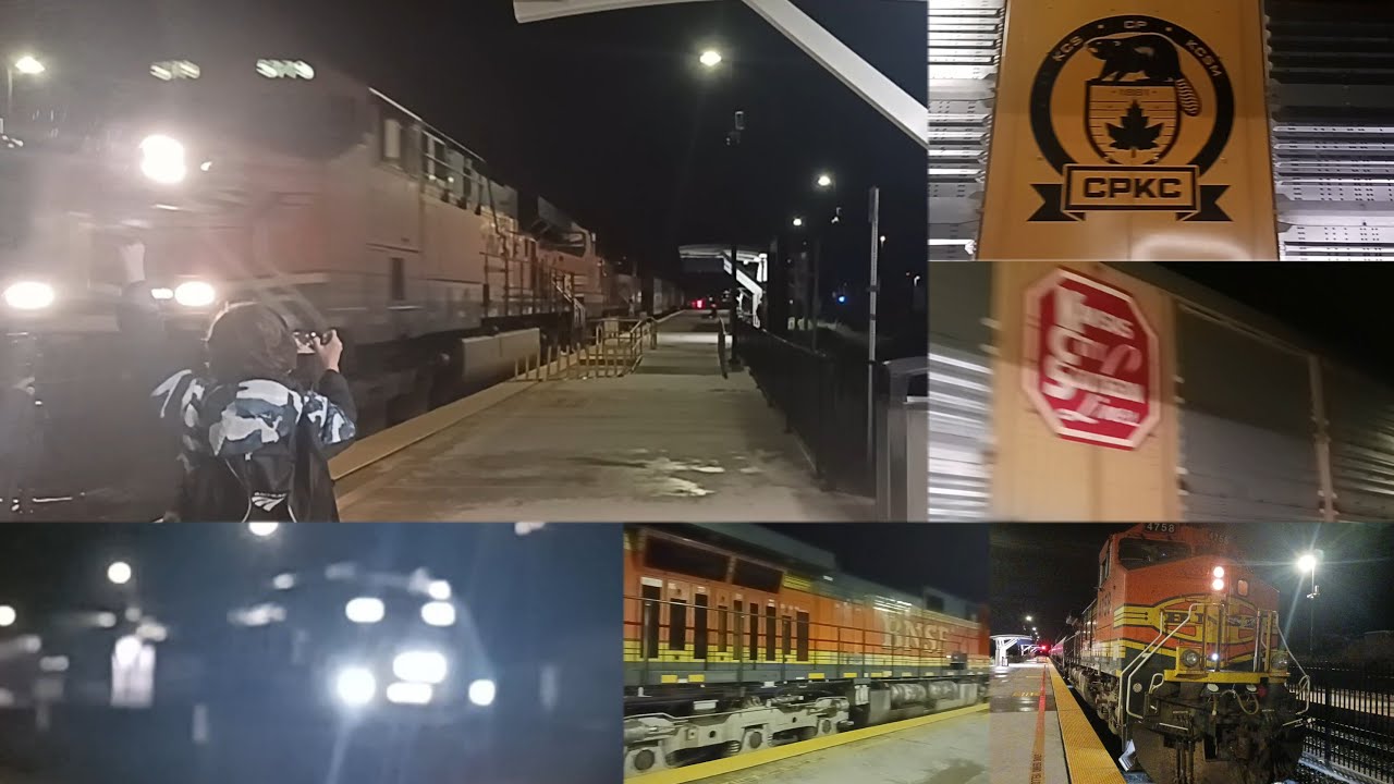 BNSF GOES INTO EMERGENCY BRAKE AT CARLSBAD POINSETTIA! 3/30/24