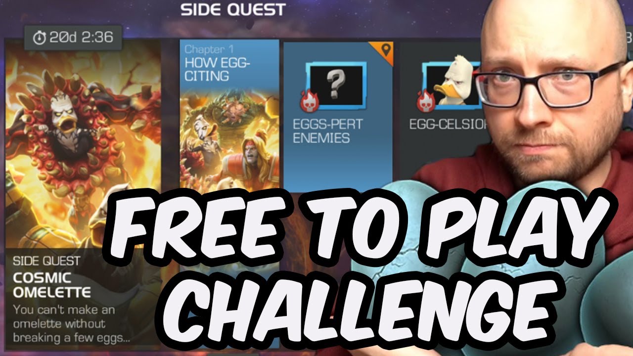 Free To Play Cosmic Omelette Completion Live - Brian Grant Challenge - Marvel Contest of Champions