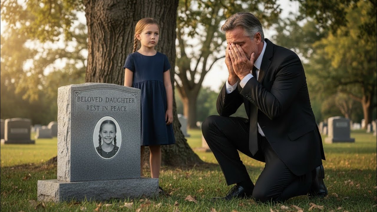 Millionaire Cries at HisDaughter's Grave-Not KnowingShe's Alive and Watching Him