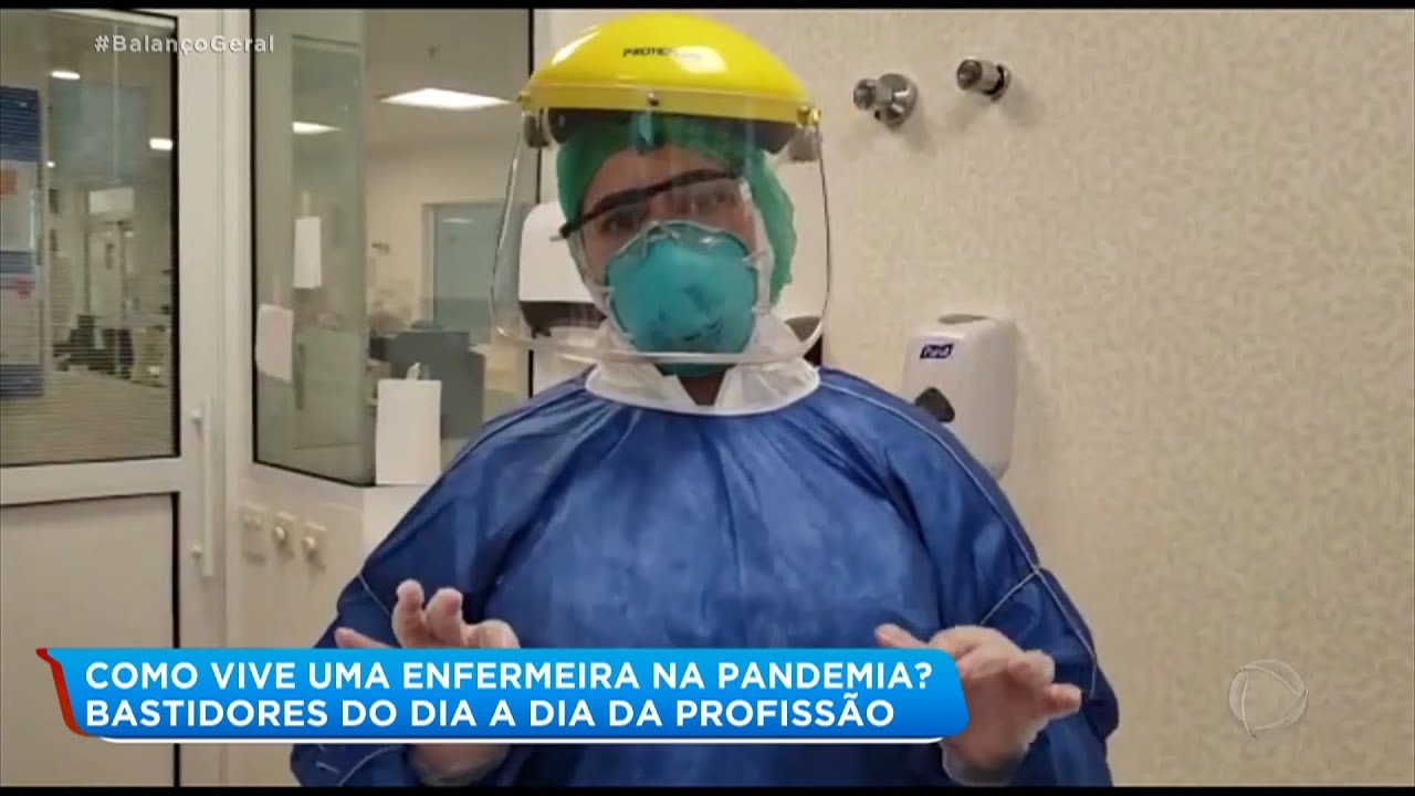 Enfermeira mostra detalhes da rotina em um hospital na luta contra a covid-19