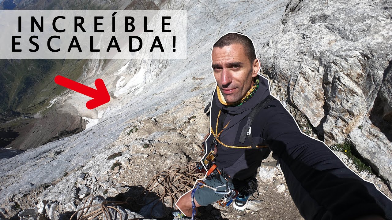 Escalada en solitario en el Pirineo.Via Niño parabolt 2/2
