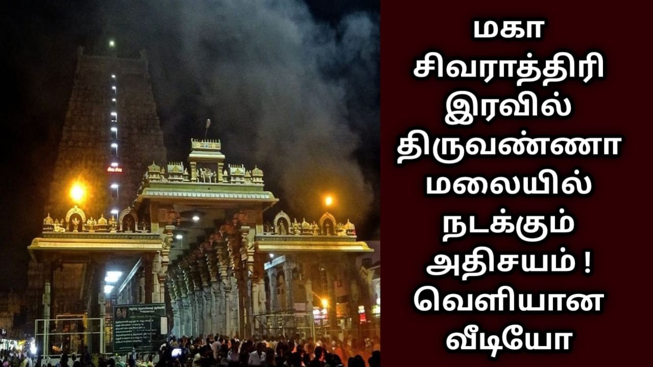 மகா சிவராத்திரி இரவில் திருவண்ணாமலையில் நடக்கும் அதிசயம் ! வெளியான வீடியோ !