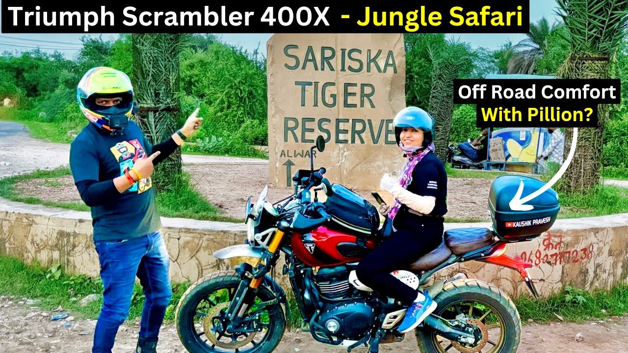 Triumph Scrambler 400X Par Sariska Jungle Safari - Entry Karne Me Panga?