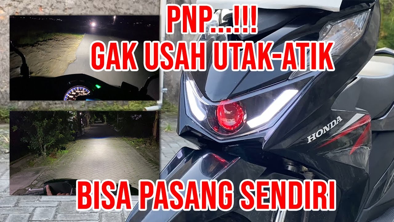PASANG BILED AYOTO FULLSET HONDA BEAT DELUXE 2020-2023 | Murah Meriah, Bikin Terang Benderang