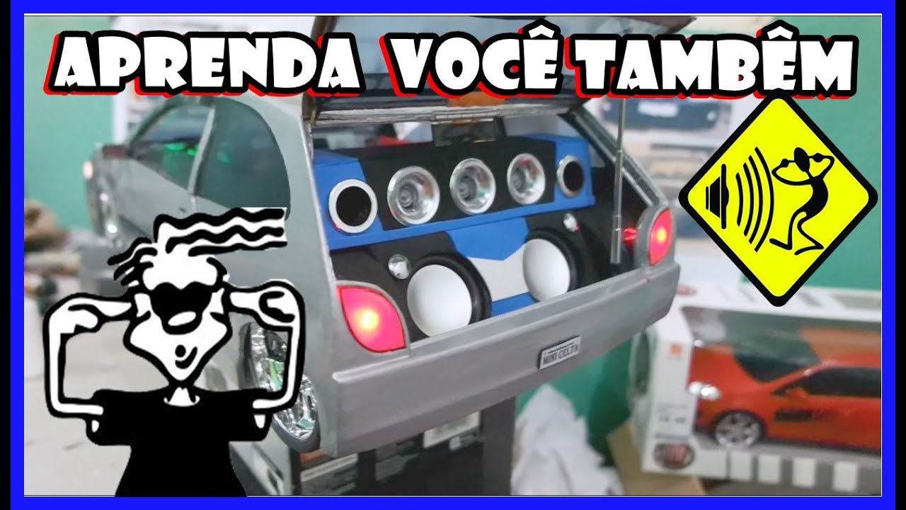 Como fazer a CAIXA DE SOM das miniaturas? Passo a Passo