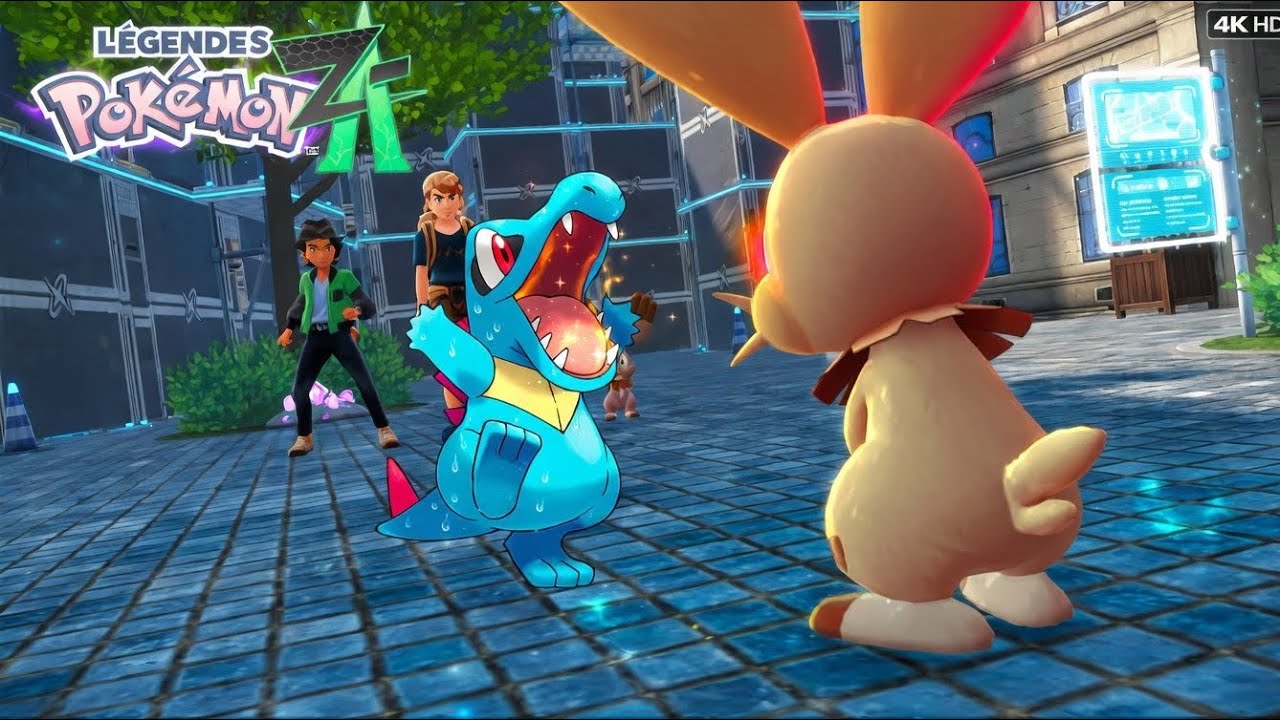 Pokémon Legends: Z-A – Totodile vs Bunnelby First Encounter! 🔥