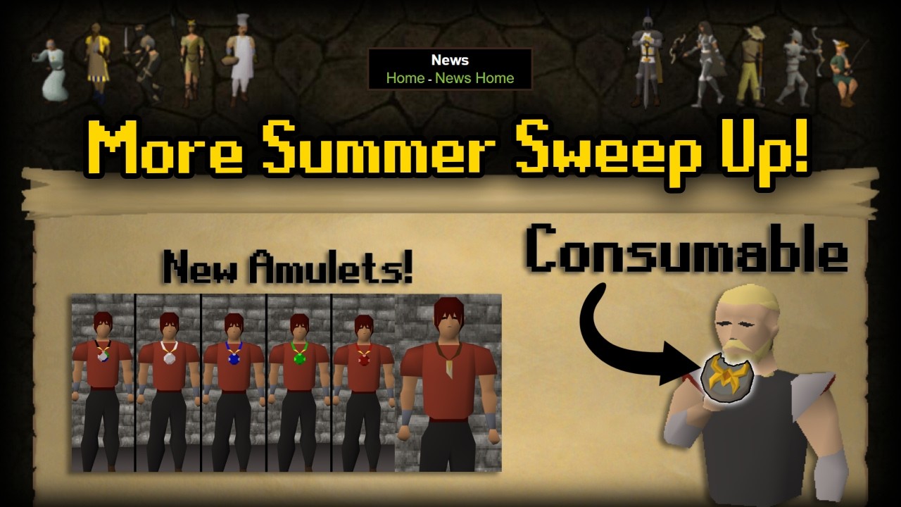 New Amulets Coming to OSRS! More Summer Sweep Up (2026)