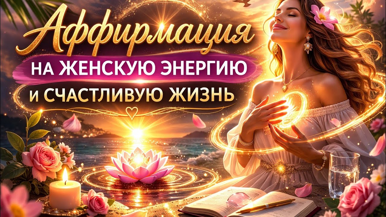 Аффирмация на женскую энергию и счастливую жизнь #afirmaciones #аффирмация #энергия #любовь #love 