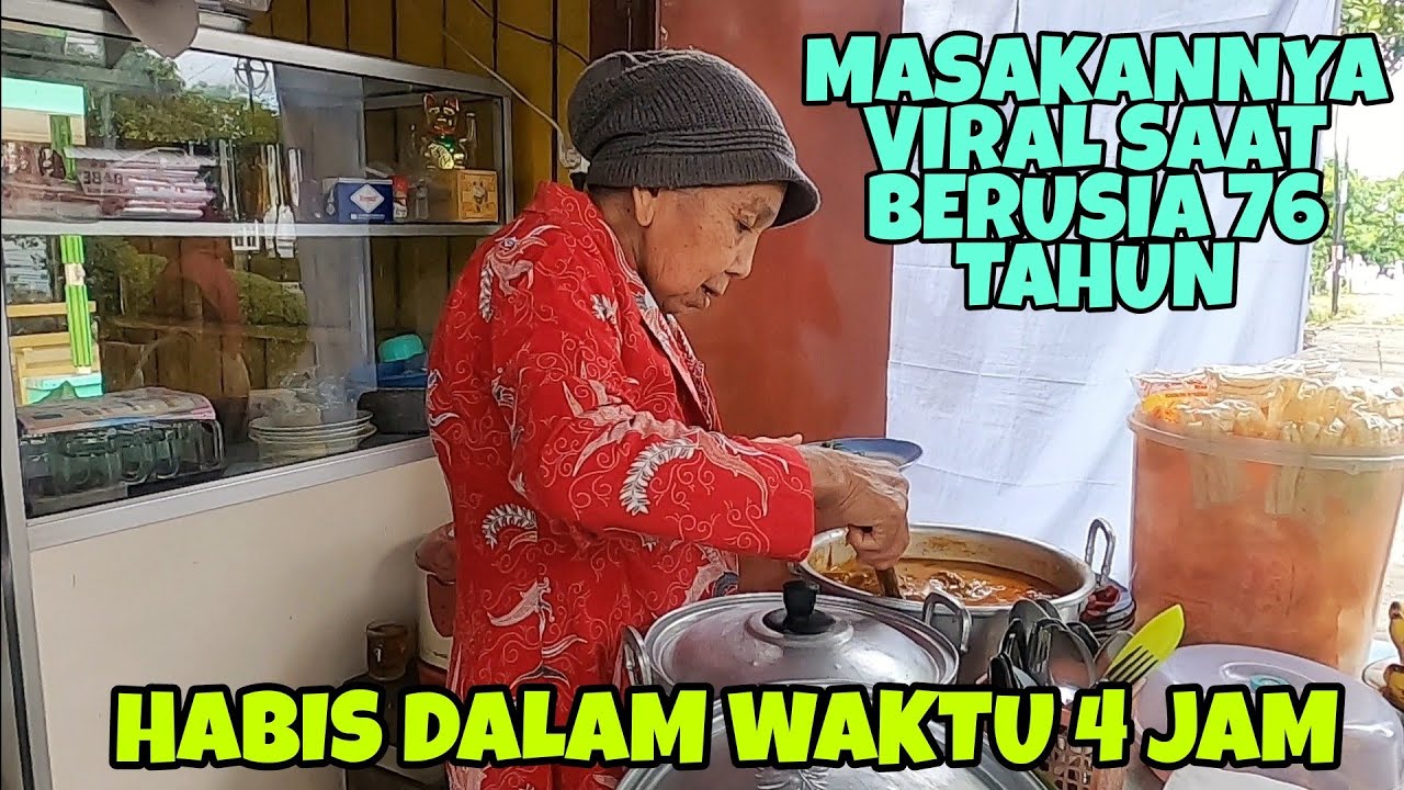 MASAKANNYA TANPA PENYEDAP RASA, TEMPE BUSUKNYA JUGA GA MENYENGAT | BUBUR DAN NASI TUMPANG MBAH MITRO