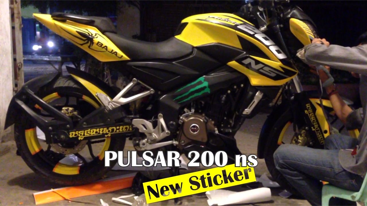 pulsar 200 ns - How to Full Wrap Sticker bajaj pulsar and Stamp in KS Sticker