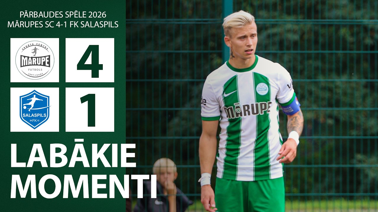 Mārupes SC 4-1 FK Salaspils | Pārbaudes Spēle 2026