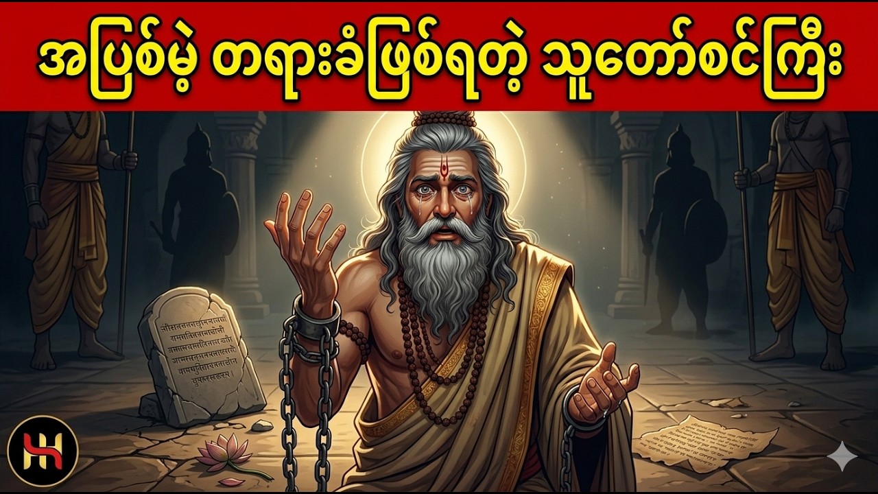 အပြစ်မဲ့ တရားခံဖြစ်ရတဲ့ သူတော်စင်ကြီး #cartoonstory