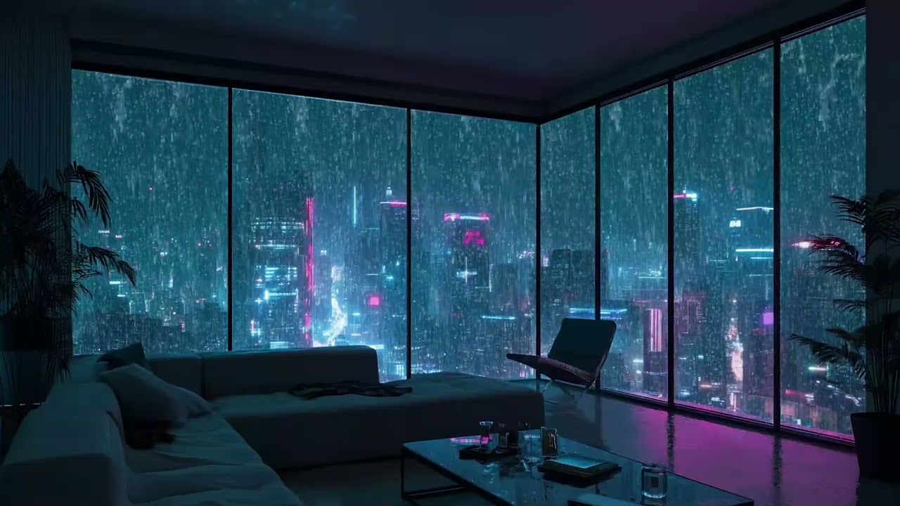 🌙 Rain and Thunderstorm White Noise 🌧️ Insomnia Relief at Night